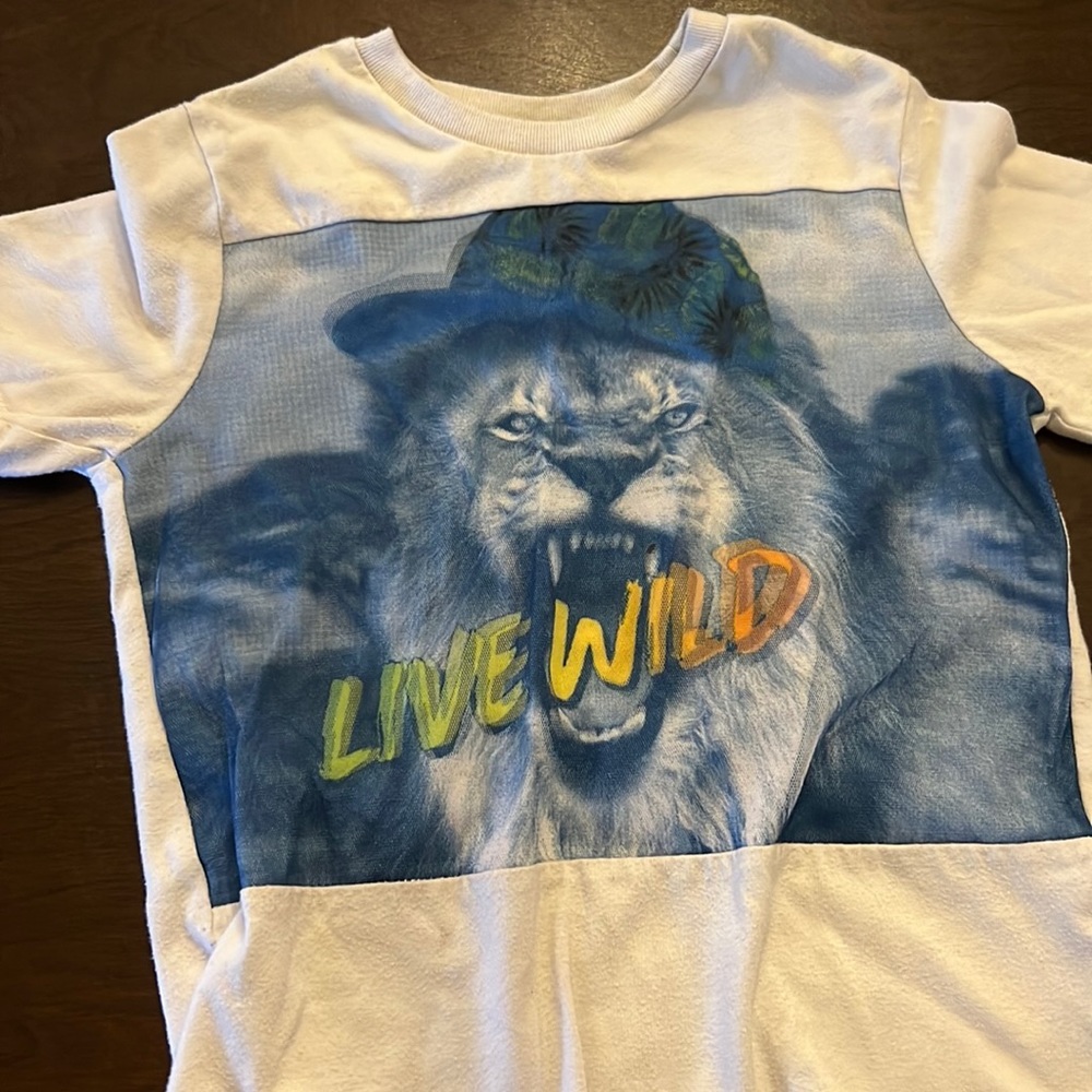 Short sleeve graphic 3d boys tee.